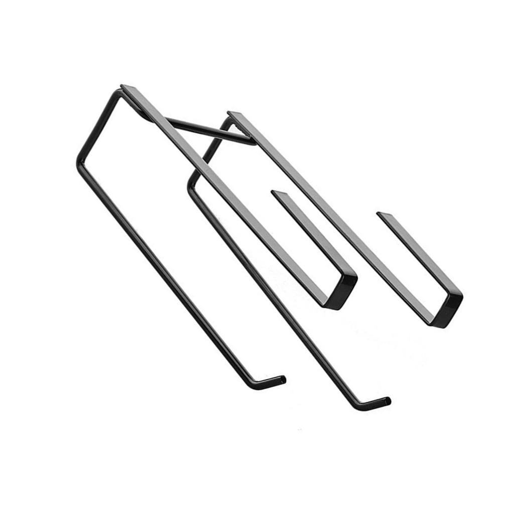 Under Cabinet Paper Towel Holder Dual Hanging Rack Multifunction Metal Kitchen Paper Towel Holder