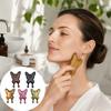 Solid Wood Gua Sha Tool Hand Polished Butterfly Gua Sha Beauty Massager Skin Massager  Nose