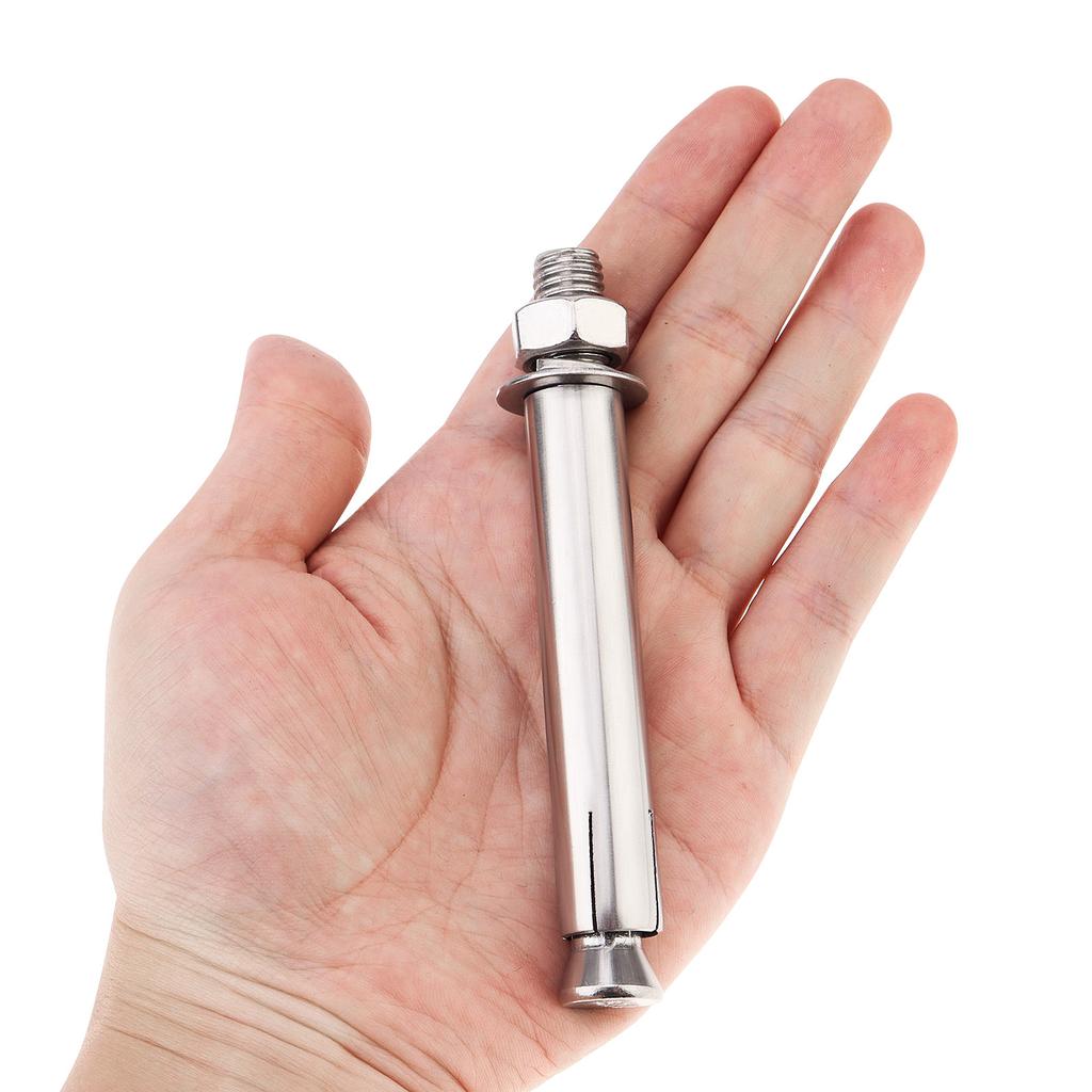 7 Stück M12x120mm 304 Edelstahl Schwerlast-Expansionsbolzen - Sechskopf Betonanker-Set für Wand/Mauerwerk, Korrosionsbeständig Außen