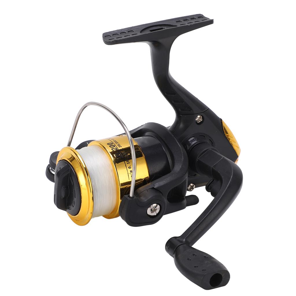 Fishing Spinning Reel Metal Spool 3BB Ball Bearings Metal Line Cup with 40M NO.6 LineGolden Fishing Reel with Line