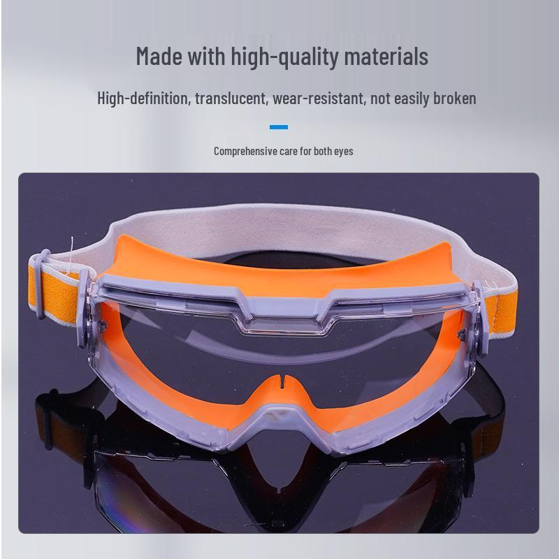 Occhiali di Sicurezza in Silicone: Antipolvere, Antitempesta di Sabbia, Antiappannante, Antigraffio, Resistente agli Urti per Ciclismo e Alpinismo