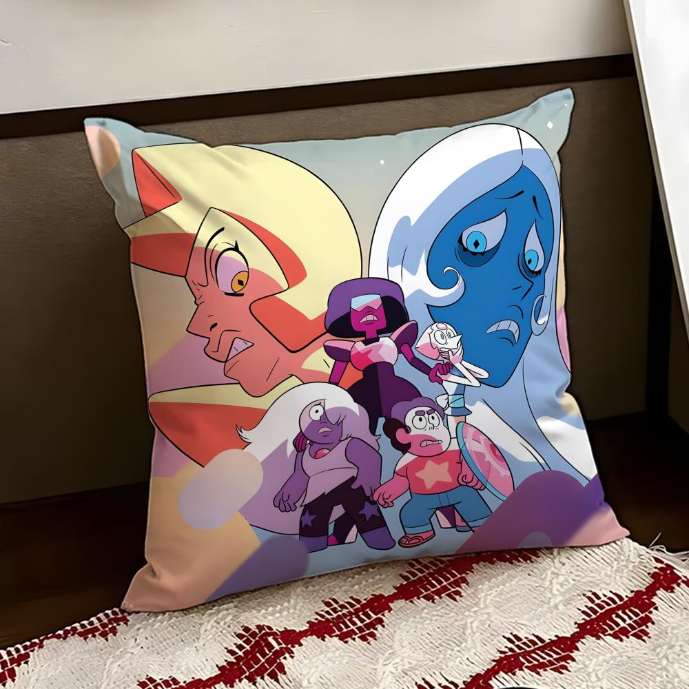 SSteven UUniverse Anime Cushion Cover Reversible Soft Durable Pillow Cover Home  Car MultiScene Use for Daily Comfort