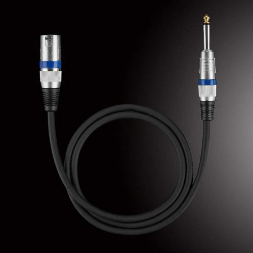 Canon XLR Conversion Cable, Microphone Cable, XLR to Phone Male-Male, Canon XLR XLR Connector, 3-Pin (1m)