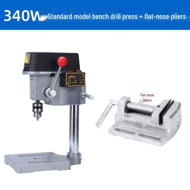 High-Precision Miniature Bench Drill: Industrial-Grade Small Drill Press for Woodworking and Household Use