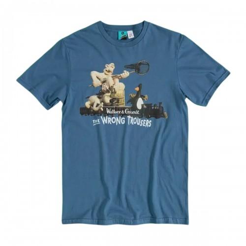 Wallace and Gromit Unisex Adult The Wrong Trousers Train Scene T-Shirt