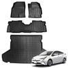 Fußmatten 2. Reihe Kofferraummatte für Toyota Prius 40 ZVW41 TPE Einfach zu ANTSVNN 1. & + Serie, 5-Sitzer, Benzin-/Hybridfahrzeuge, Ganzjahres-,