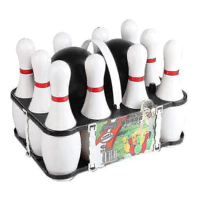 1 Sæt Bowling Sæt & Voksne 2 Kugler Med 10 Kegler Til Familie Børn Og Voksne Have Keglespil --Uki
