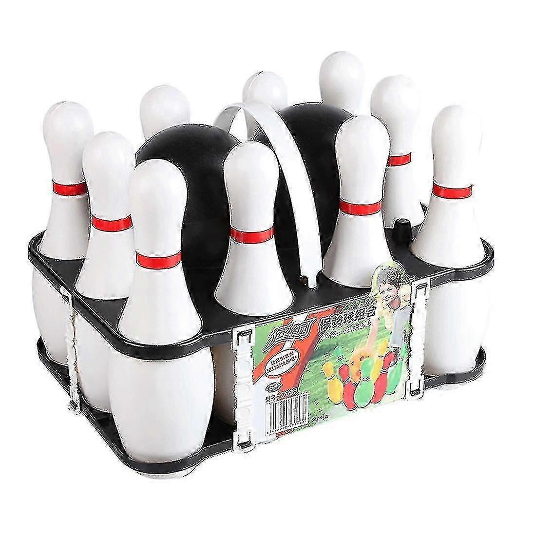 1 Set Bowling & Adulți 2 Bile Cu 10 Popice Pentru Familie Copii Și Adulți Popice în Curte --Uki