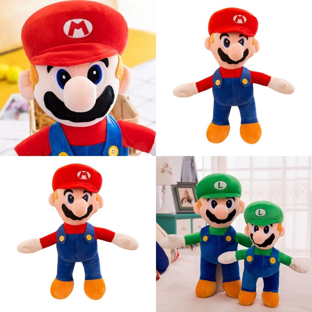 Adorable Mary Plush Toy Cartoon Mario Doll Pillow For Childrens Birthday Gift