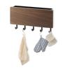 Wooden Key Holder Mail   5 Hooks Drilling   Wall Mounted Key Holder Storage Shelf