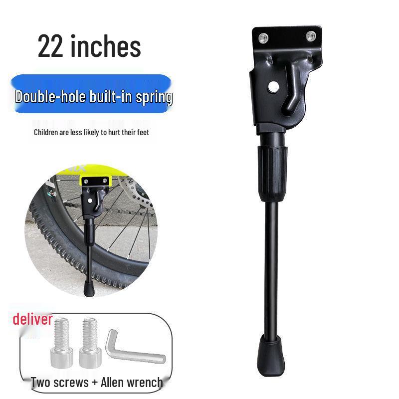 Steel Reinforced Single Leg Mountain Bike Kickstand with Two-Hole Support