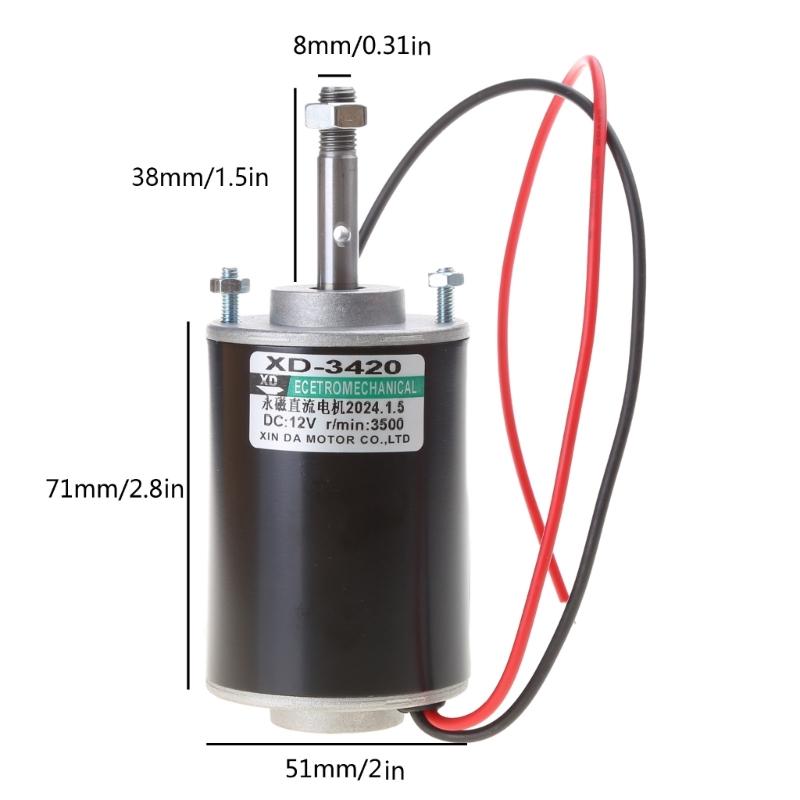 Industrial Grade High Speed 12V Motor Electric Gear Motor Speed Adjustable Motor Suitable for Grinders & Equipment