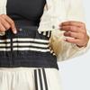 Adidas Originals Striped Stand Collar Loose Fit Zip Long Sleeve Jacket Women Jackets Off-White JD0096