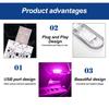 1/2/4PC Mini Car LED Light USB Charging Interior Lighting Lamp for Armrest Box Switch Touch Magnetic Reading Lamp Foot Light