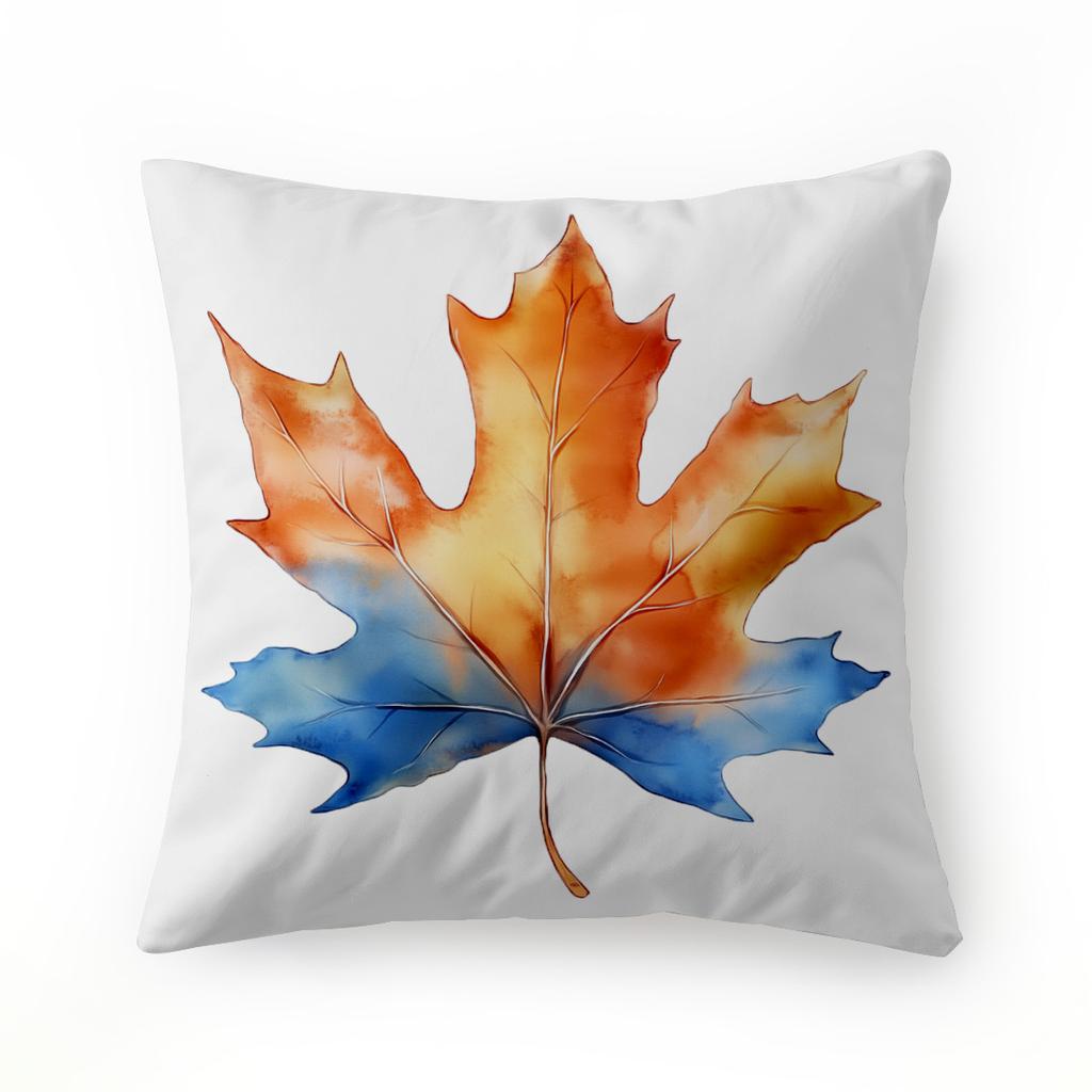 Retro Autumn Pumpkin Leaves Pillowcase Printed Polyester 45x45cm Throw Pillowcover Decorative Sofa Cushion Pillowslip Home Decor