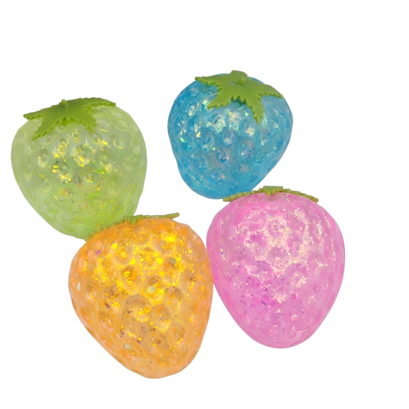 

Golden Strawberry Slow- Squeezable Toy For Children And Adults - A Fruit-Themed Stress Relief Toy(Random Selection) One Size