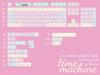 Time Machine Theme Keycaps 139Keys Cute Pink Keycaps 139Keys Fg Height 2.25U/2U/7U Split Space Bar Alice Layout Keycaps