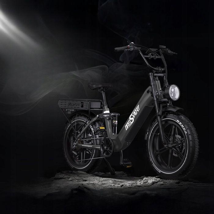 Elektrische fiets - ONESPORT - OTO8PRO - 500W - 48V 18Ah×2 170-190km - Volledige vering 20x4