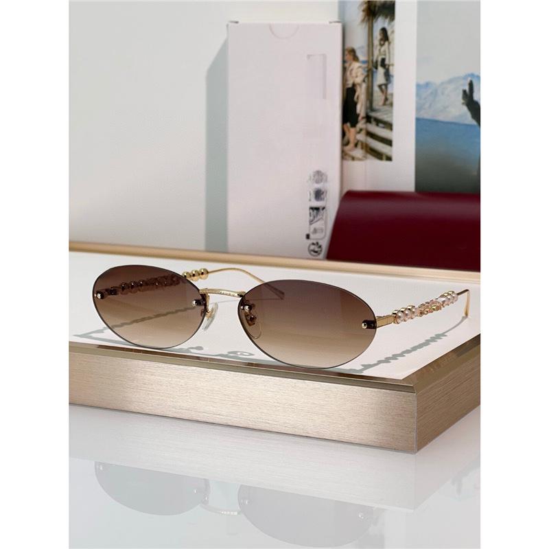 Damskie metalowe owalne okulary przeciwsłoneczne GG1922SA – Stylowa ochrona UV