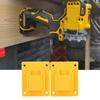 2PCs Suitable for Milwaukee M18 18v  20V Power Tool Machine Wall Shelf Fixing Devices Jaune