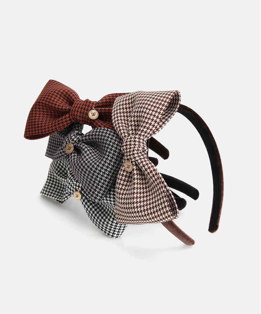 White Sands Houndstooth Check Headband Kids Ageda (4 Colors)