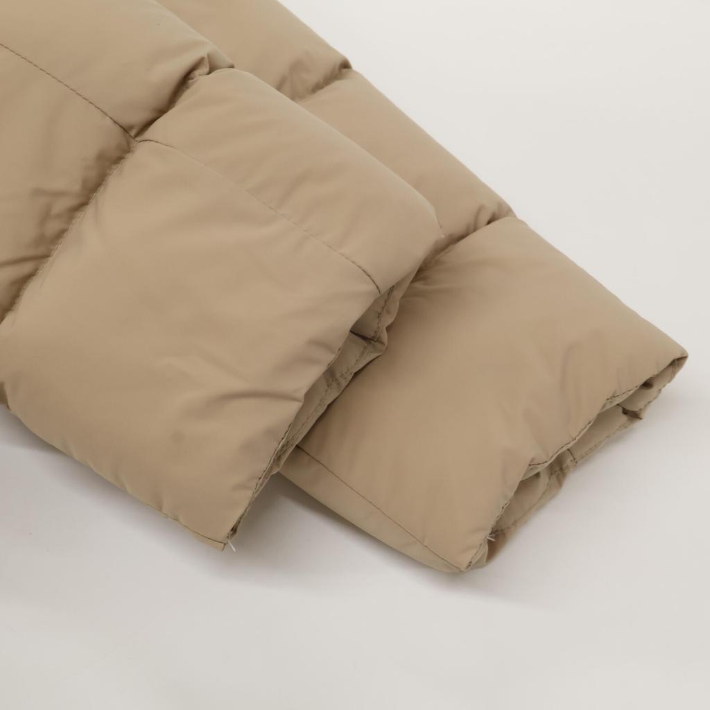 Mackage [Good Condition] CALLA-F Leather Piping and Fur Hoodie Down Jacket L/G beigeUsed