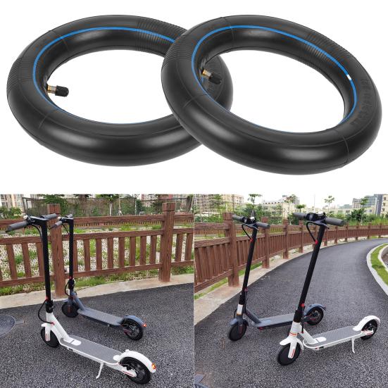 2Pcs Inner Tube for Xiaomi Electric Scooter 8.1/2X2-156A 8.5-Inch Blue Stripe Thick Butyl Inflatable Tire with Straight Valve Stem