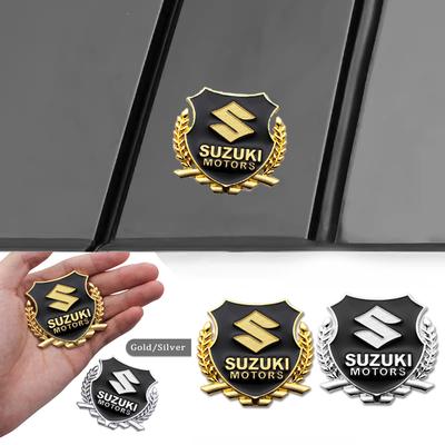 3D Metal Car Badge Emblem Body Sticker Trunk Decorative Decal For Suzuki SX4 Grand Vitara Jimny Baleno Alto Swift Accessories