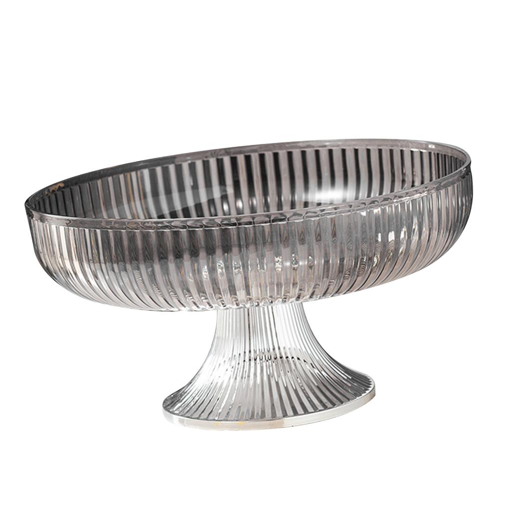 Fruit Plate Multifunctional Plastic Stylish Space Saving Decorative Snack Bowl for Candy Nuts