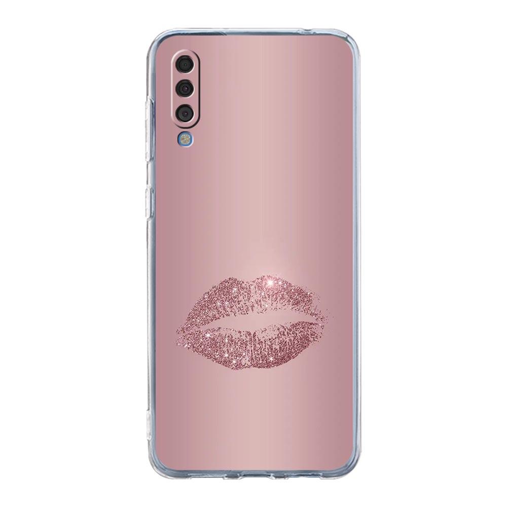 Phone Case For Samsung A16 A14 A12 A22 A32 5G A34 A42 A52 A54 A50 A70 A40 A20E A10S A20S A04S A06 Cover Beautiful Rose Gold Art