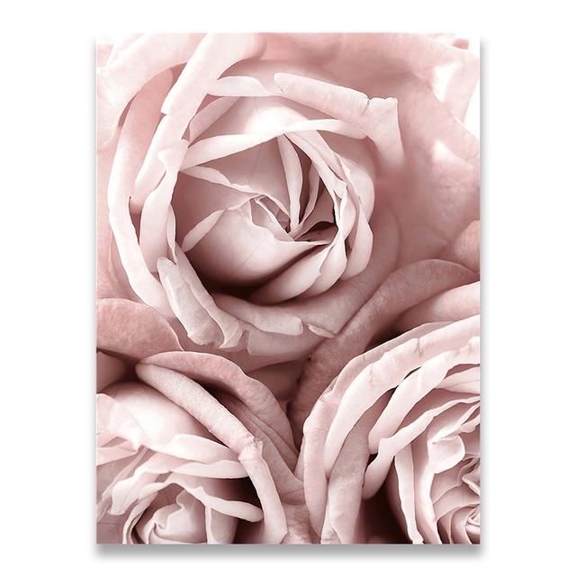 

Цветочный плакат с принтом пиона и розы, настенное искусство, цветочное искусство, холст, картина, настенная картина, скандинавская настенная картина, декор для гостиной, безрамное 30*40cm