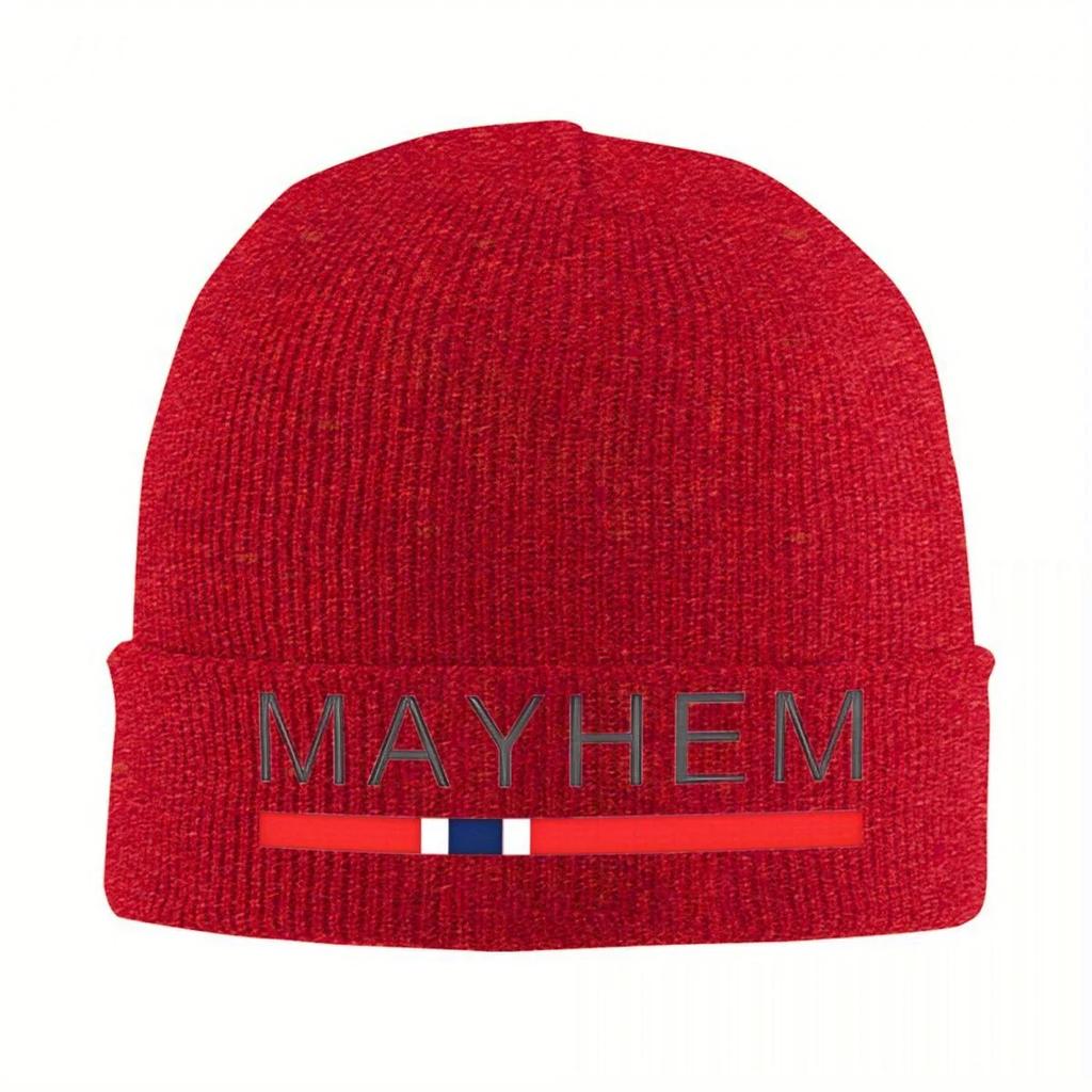 New New Mayhem Norway Beanie Hats Knitting Hat Gym Elastic Unisex Adult Caps Spring Design Cute Bonnet Hats Gift