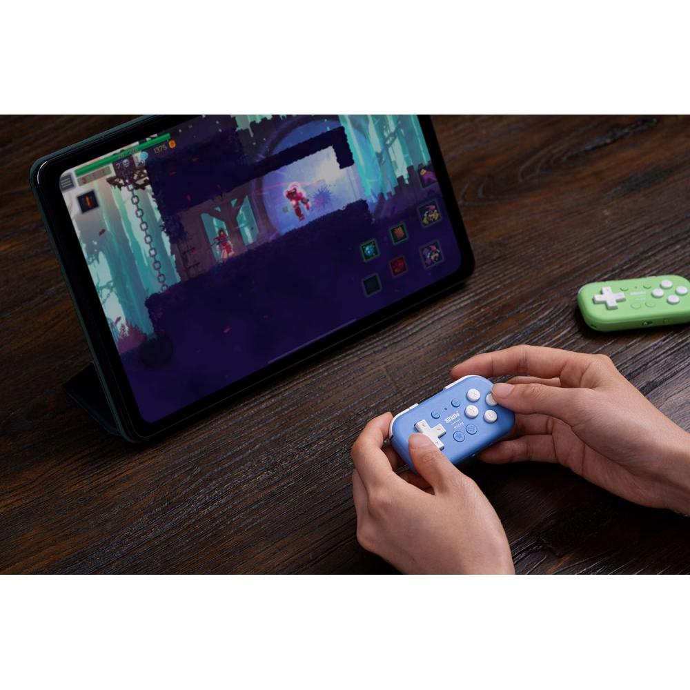 8Bitdo Micro Bluetooth Gamepad Pocket Size Mini Controller for Switch, Android, Raspberry Pi, Supports Keyboard Mode (Blue)