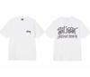 STUSSY American-style Printed Short-sleeved Shirt STU717 White