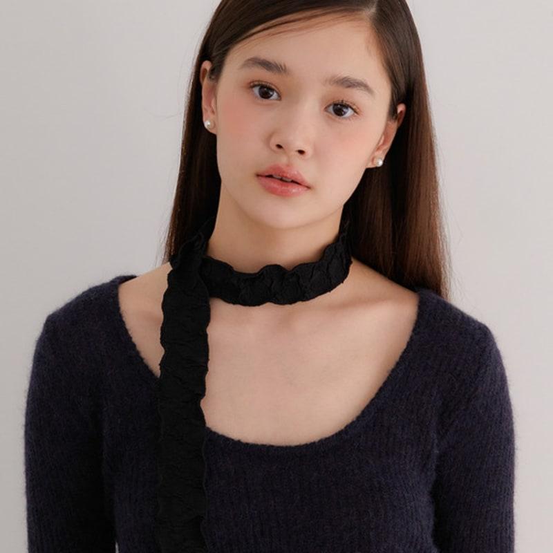 OVLA Dear Rose Petit Pearl Point Muffler Scarf_2color SC001