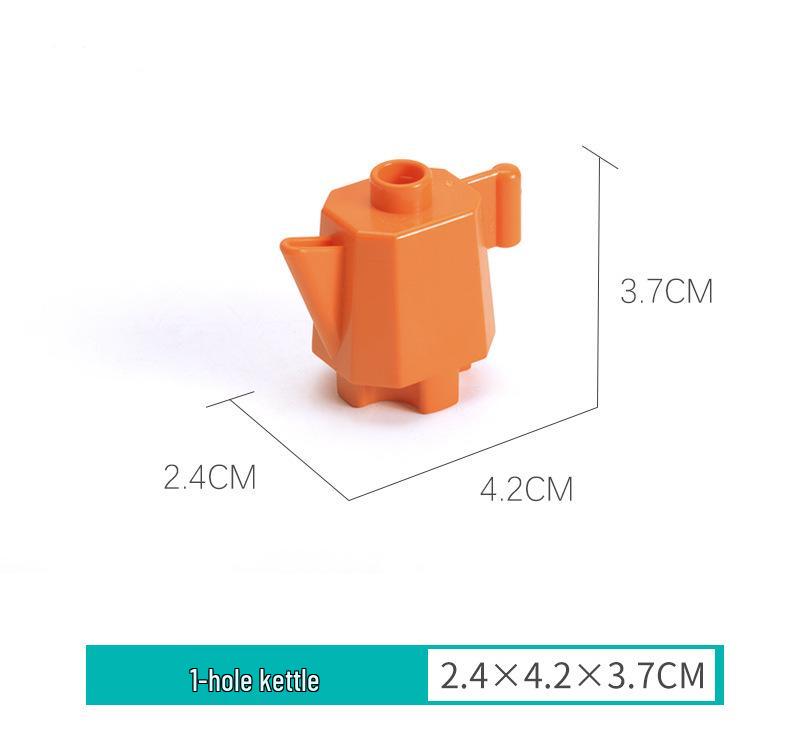LEGO Duplo-Compatible Large Bricks: Kitchen, Bathroom, Furniture & Food Play Accessories for Children's Building Toys