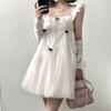 Summer great looking fairy tulle princess doll dress small French sweet dress female polyester