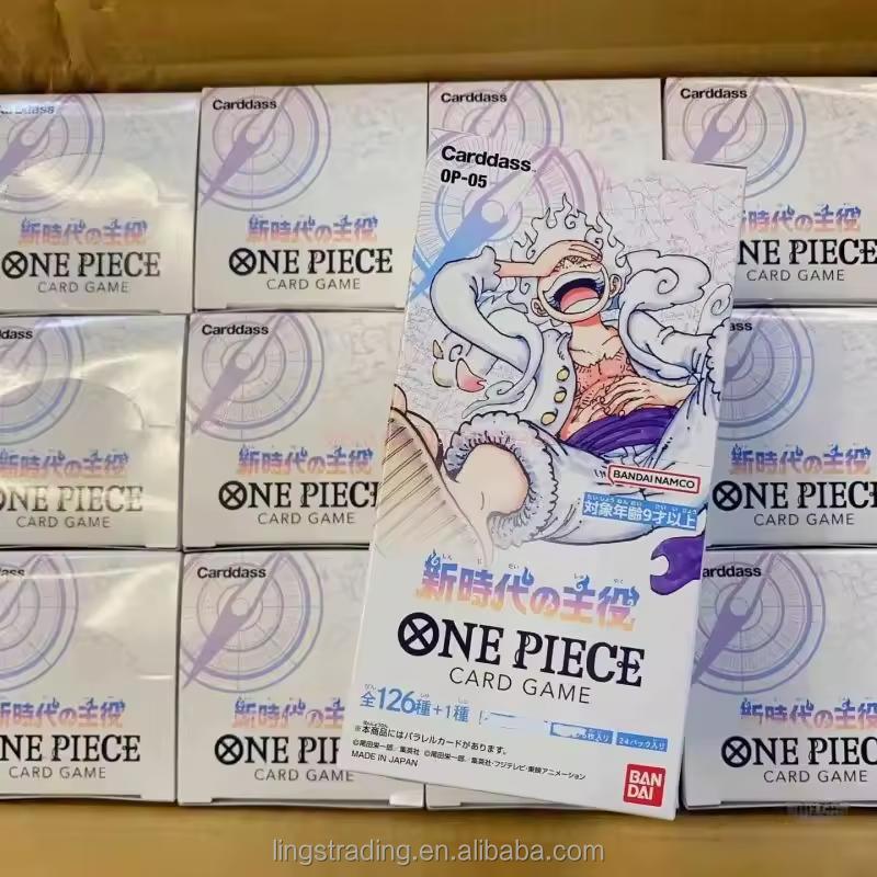 100% Original Bandaied Namcco Entertainment One Pieced Op05 Trading Card Game Awakening of the New Eras Booster Box Op-05 белый