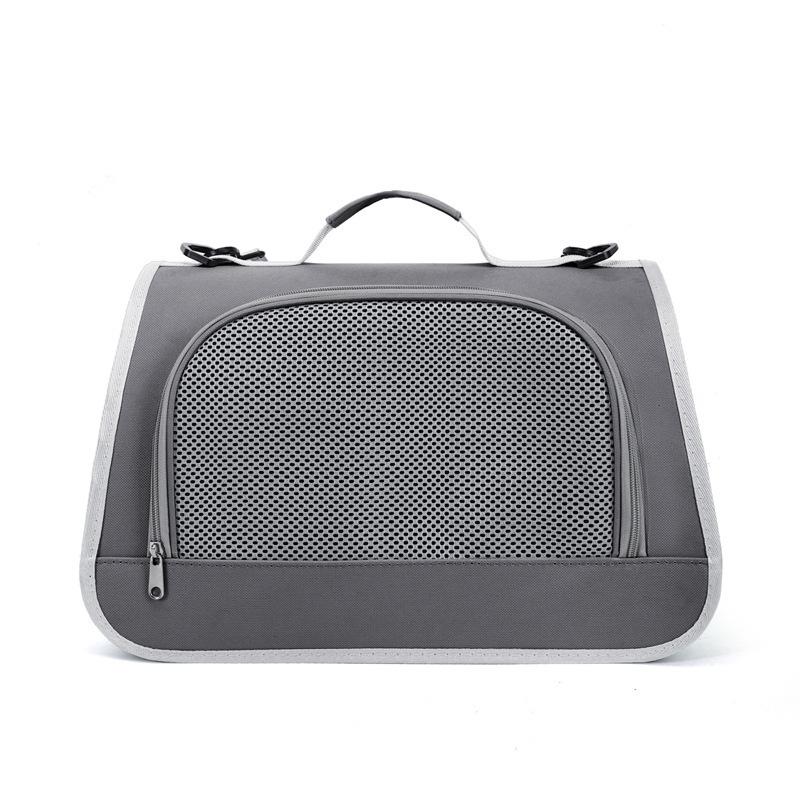 Foldable Large Capacity Pet Carrier Shoulder Bag Breathable Mesh Cat Bag Portable Outdoor Travel Handbag for Small Dog Kitten