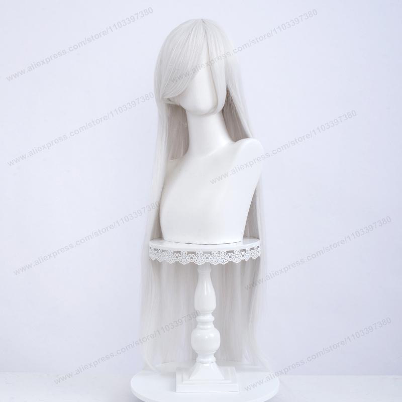 Anime 100Cm Long Staight Cosplay Synthetic Wig Black White Red Pink Brown Gold Blue Women Heat Resistant Hair High Quality Wigs