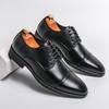 Fashion Luxury Business Oxford Leather Shoes Men Rubber Formal Breathable Dress Shoes Male Office Wedding Flats Footwear Mocassin Homme