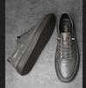 Men's Large Size Leather Casual Sneakers - Spring/Summer Breathable Cowhide with Soft Sole
