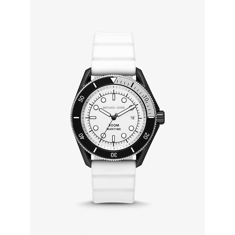 Большие морские силиконовые часы Michael Kors MK9159 белый