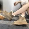 Women's Snow Boots Flat-soled, Warm Winter Women Boots Large-sized Ankle and Short Boots Female