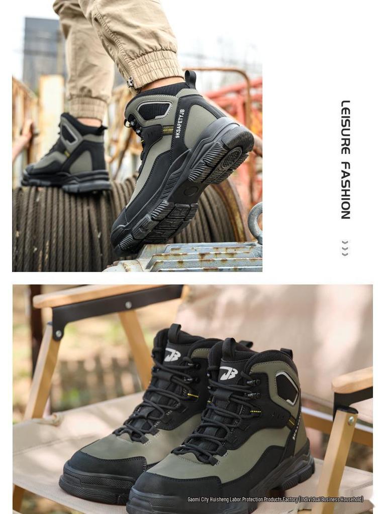 TK All-Season Lightweight Safety Boots - Anti-Smash & Puncture, Comfortable for Long Standing