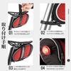 Rockbros Saddle Bicycle Frame Large 3D Easy To Cross Cycling Bag, Bag, Bag, Waterproof, 1L, Capacity, Shell, Reflective, Install, Bike, MTB, (Red)