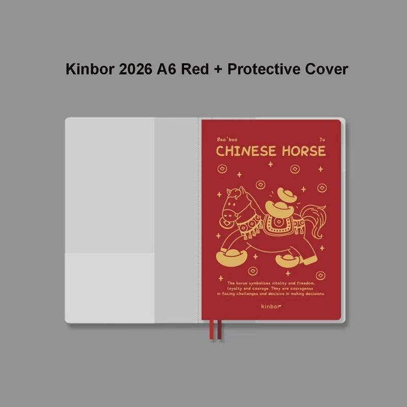 Kinbor Weeks Plan Portable Pocket Notebook A6 A5 Journal Weekly Planner Monthly Yearly Planning Agenda Calendar Note Book