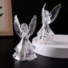 LED Light Transparent Creative Shape High Durability Shatterproof Energy-saving Decorative Acrylic 3D Angel Night Light Desktop Decoration for Home