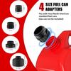 Automatic Fuel Transfer Pump With Auto-Stop, 3.2 GPM Fuel Transfer Pump Battery Powered, 51'' Extra Long Hose, 4 Can Adapters, Portable Fuel Pump