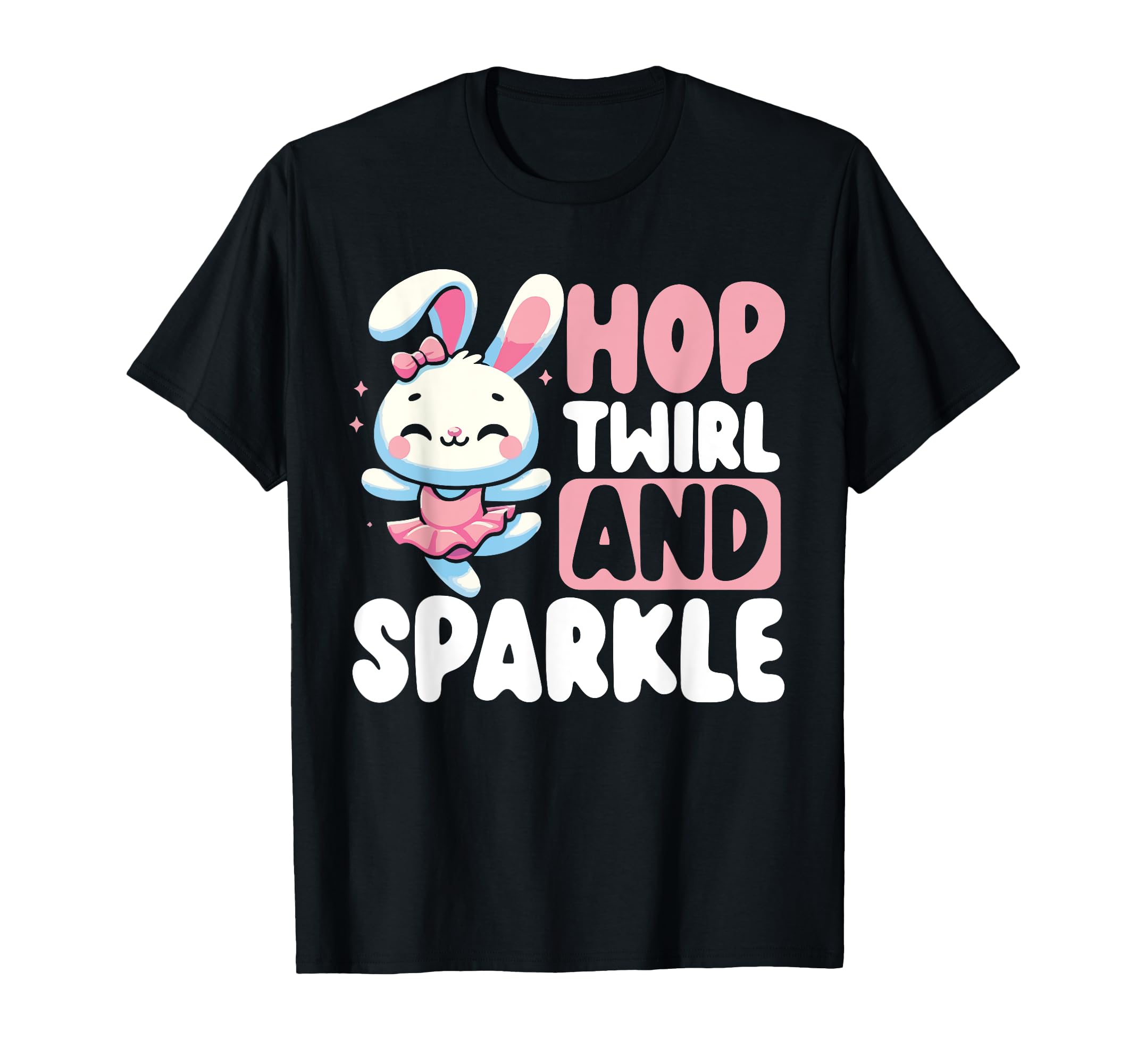 

Ballerina Bunny Cute Ballet Dance Rabbit Girls Kids T-shirt чёрный
